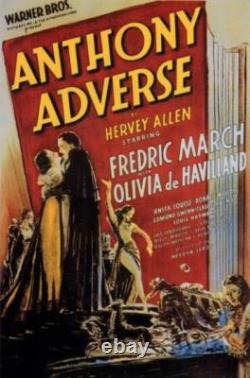 ANTHONY ADVERSE / Sheridan Gibney 1935 Movie Script Screenplay, Fredric March