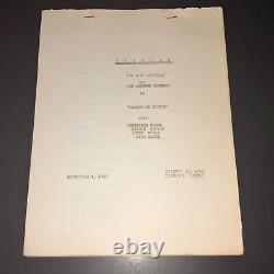 ARGENTINE NIGHTS (1940) Ritz Bros. Uni File Lot Script+Continuity+Trailer+COA