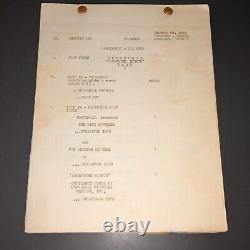 ARGENTINE NIGHTS (1940) Ritz Bros. Uni File Lot Script+Continuity+Trailer+COA