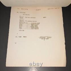 ARGENTINE NIGHTS (1940) Ritz Bros. Uni File Lot Script+Continuity+Trailer+COA