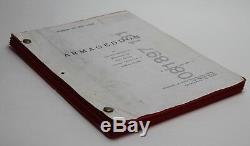 ARMAGEDDON / J. J. Abrams 1997 Movie Script, Asteroid the size of Texas, Sci Fi