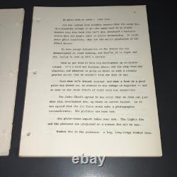 ATTACK 1950s Carbon Film Treatment Arthur Orloff Alec Hudson Original Script COA