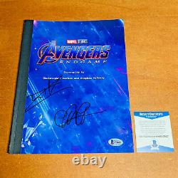 AVENGERS ENDGAME SIGNED MOVIE SCRIPT BY TOM HOLLAND & CHRIS PRATT with BECKETT COA