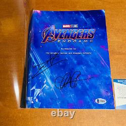 AVENGERS ENDGAME SIGNED MOVIE SCRIPT BY TOM HOLLAND & CHRIS PRATT with BECKETT COA