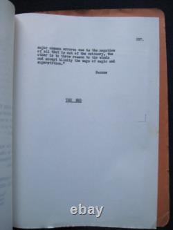 A BLACK RIBBON FOR DEBORAH Horror Film Script BRADFORD DILLMAN'S Copy wi Notes