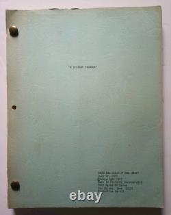 A Distant Thunder (1977) End Times Dystopian Movie Script Donald Thompson