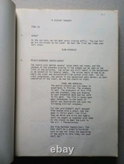 A Distant Thunder (1977) End Times Dystopian Movie Script Donald Thompson