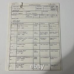 A Girl To Kill For 1980s Film Script Notes Cue Sheets Production Paperwork Lot