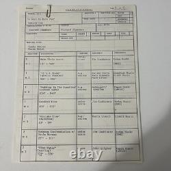 A Girl To Kill For 1980s Film Script Notes Cue Sheets Production Paperwork Lot