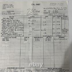 A Girl To Kill For 1980s Film Script Notes Cue Sheets Production Paperwork Lot