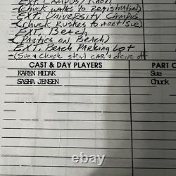 A Girl To Kill For 1980s Film Script Notes Cue Sheets Production Paperwork Lot