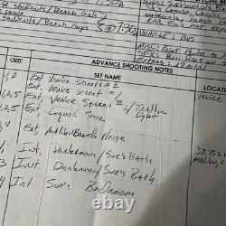 A Girl To Kill For 1980s Film Script Notes Cue Sheets Production Paperwork Lot