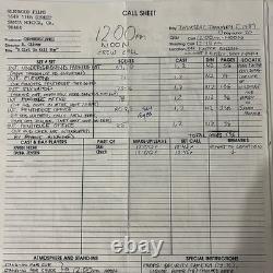 A Girl To Kill For 1980s Film Script Notes Cue Sheets Production Paperwork Lot