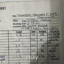 A Girl To Kill For 1980s Film Script Notes Cue Sheets Production Paperwork Lot