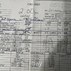 A Girl To Kill For 1980s Film Script Notes Cue Sheets Production Paperwork Lot