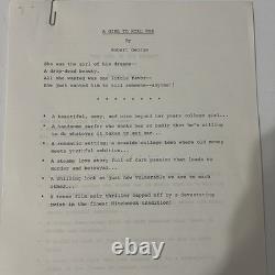 A Girl To Kill For 1980s Film Script Notes Cue Sheets Production Paperwork Lot