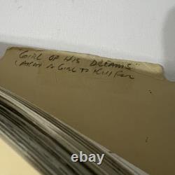 A Girl To Kill For 1980s Film Script Notes Cue Sheets Production Paperwork Lot