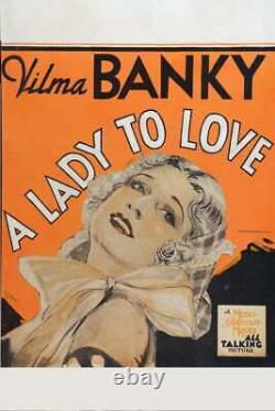 A LADY TO LOVE / Sidney Howard 1929 Screenplay, Vilma Bánky pre-Code drama film