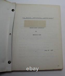 A MOST PRIVATE INTRIGUE, Reginald Rose 1968 Unproduced Movie Script 12 Angry Men
