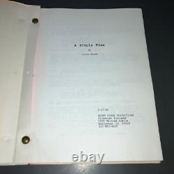 A SIMPLE PLAN 1996 Original Movie Script Sam Raimi Neo-Noir CAA Agency COA