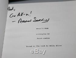 Aaron Sorkin Hand Signed Molly's Game Movie Script Fyc For Your Consideration