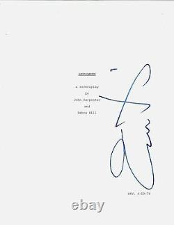 Actress Jamie Lee Curtis Hand Signed'halloween' Movie Script Coa Laurie Strode