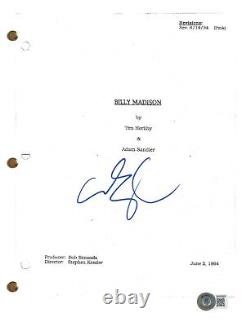 Adam Sandler Signed Autograph Billy Madison Movie Script Screenplay Beckett COA