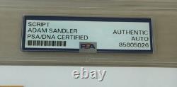 Adam Sandler Signed Happy Gilmore Movie Script PSA/DNA AUTO ENCAPSULATED