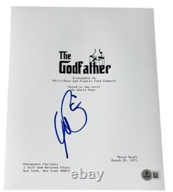 Al Pacino Signed Autograph The Godfather Full Movie Script Screenplay Beckett