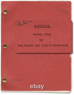 Alfred Hitchcock NOTORIOUS Original screenplay for the 1946 film with #149147