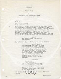 Alfred Hitchcock NOTORIOUS Original screenplay for the 1946 film with #149147