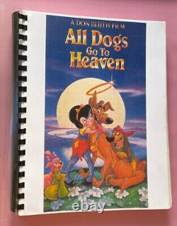 All Dogs Go To Heaven Original Movie Manuscript Script Animation Entire Movie