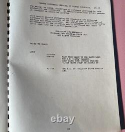 All Dogs Go To Heaven Original Movie Manuscript Script Animation Entire Movie