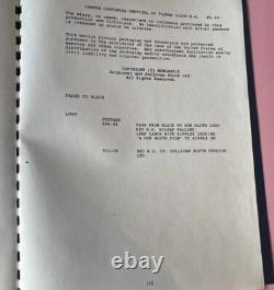 All Dogs Go To Heaven Original Movie Manuscript Script Animation Entire Movie