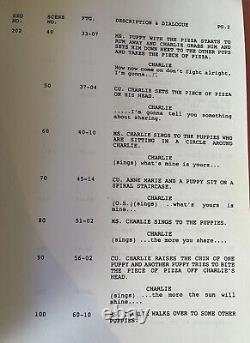 All Dogs Go To Heaven Original Movie Manuscript Script Animation Entire Movie