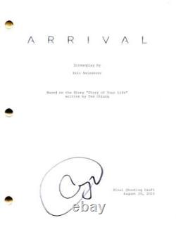 Amy Adams Signed Autograph Arrival Full Movie Script Screenplay Denis Villeneuve