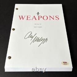 Amy Madigan Signed Weapons Movie Script Full 119 Page Autograph Psa Dna
