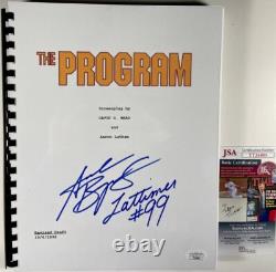 Andrew Bryniarski Signed The Program Movie Script Autograph Lattimer JSA COA
