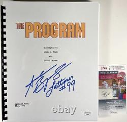 Andrew Bryniarski Signed The Program Movie Script Autograph Lattimer JSA COA