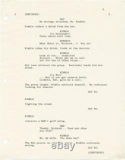 Andrew Davis FUGITIVE Original screenplay for the 1993 neo-noir film #166735