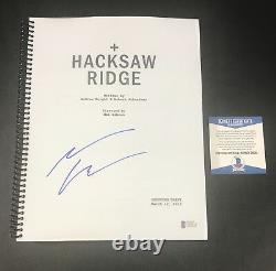 Andrew Garfield Signed Autographed Hacksaw Ridge Full Movie Script Beckett Bas 2