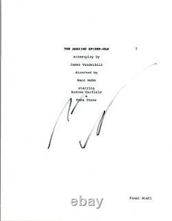 Andrew Garfield Signed Autographed THE AMAZING SPIDER-MAN Movie Script COA VD