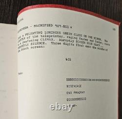 Andromeda Strain movie script 1969 Estimating Draft 4E Ackerman owned