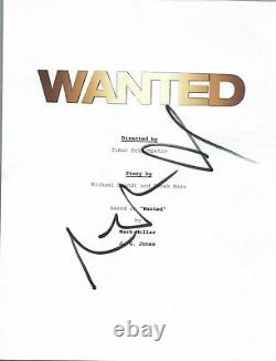 Angelina Jolie Signed Autographed WANTED Full Movie Script COA VD