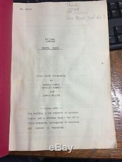 Animal House / 1977 Movie Script Screenplay, USED BY Character Mandy Original