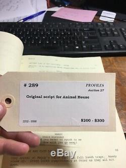 Animal House / 1977 Movie Script Screenplay, USED BY Character Mandy Original