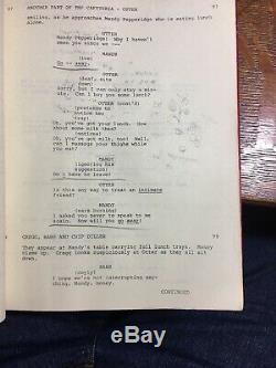 Animal House / 1977 Movie Script Screenplay, USED BY Character Mandy Original