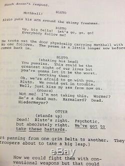 Animal House / 1977 Movie Script Screenplay, USED BY Character Mandy Original