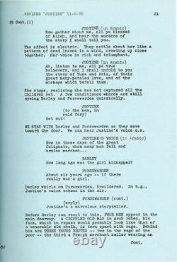 Anna Karina Anouk Aimee JUSTINE Original screenplay for the 1969 film #128881