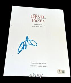 Anne Hathaway Signed Autograph Movie Script Devil Wears Prada Beckett Bas Proof